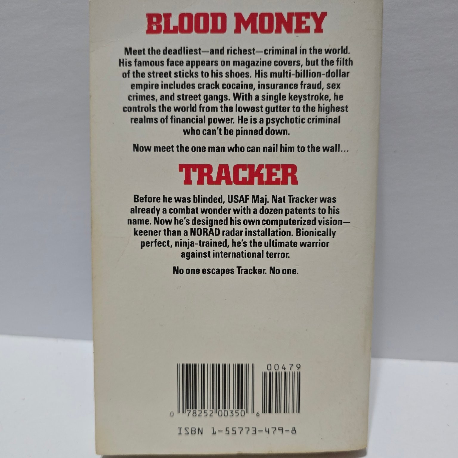 Blood Money Ron Stillman 1991 Tracker Series First Printing Diamond SciFi