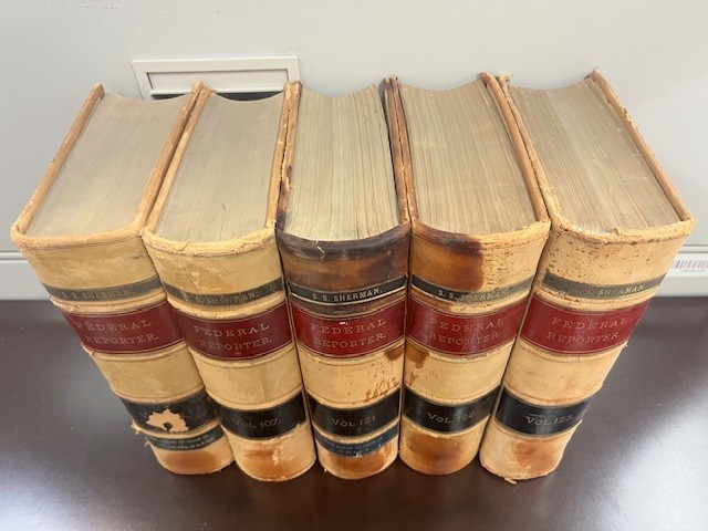 Lot of 5 Federal Reporter Antique Law Books 1900s Vols 103 107 121 122 123