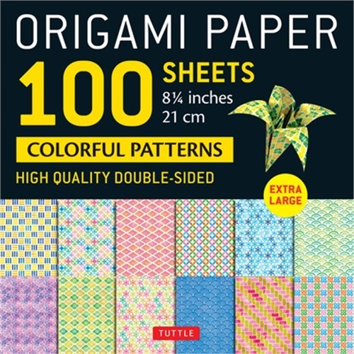 Origami Paper 100 Sheets Colorful Patterns 8 1/4 (21 CM): Extra Large Double-Sid