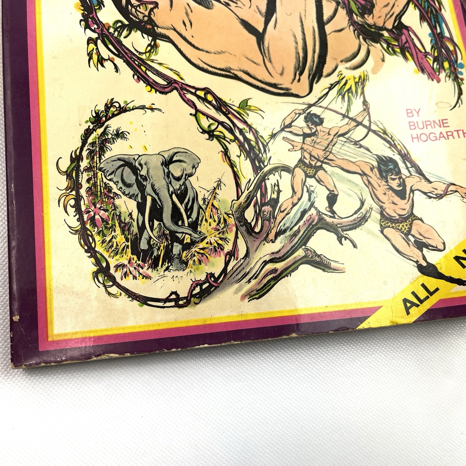 Jungle Tales of Tarzan Edgar Rice Burroughs Burne Hogarth Illustrated Book 1976