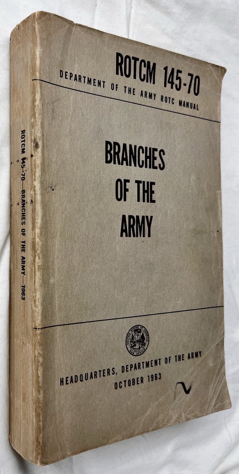 Branches of the Army ROTC Manual 1963 ROTCM 145-70 Military Guide