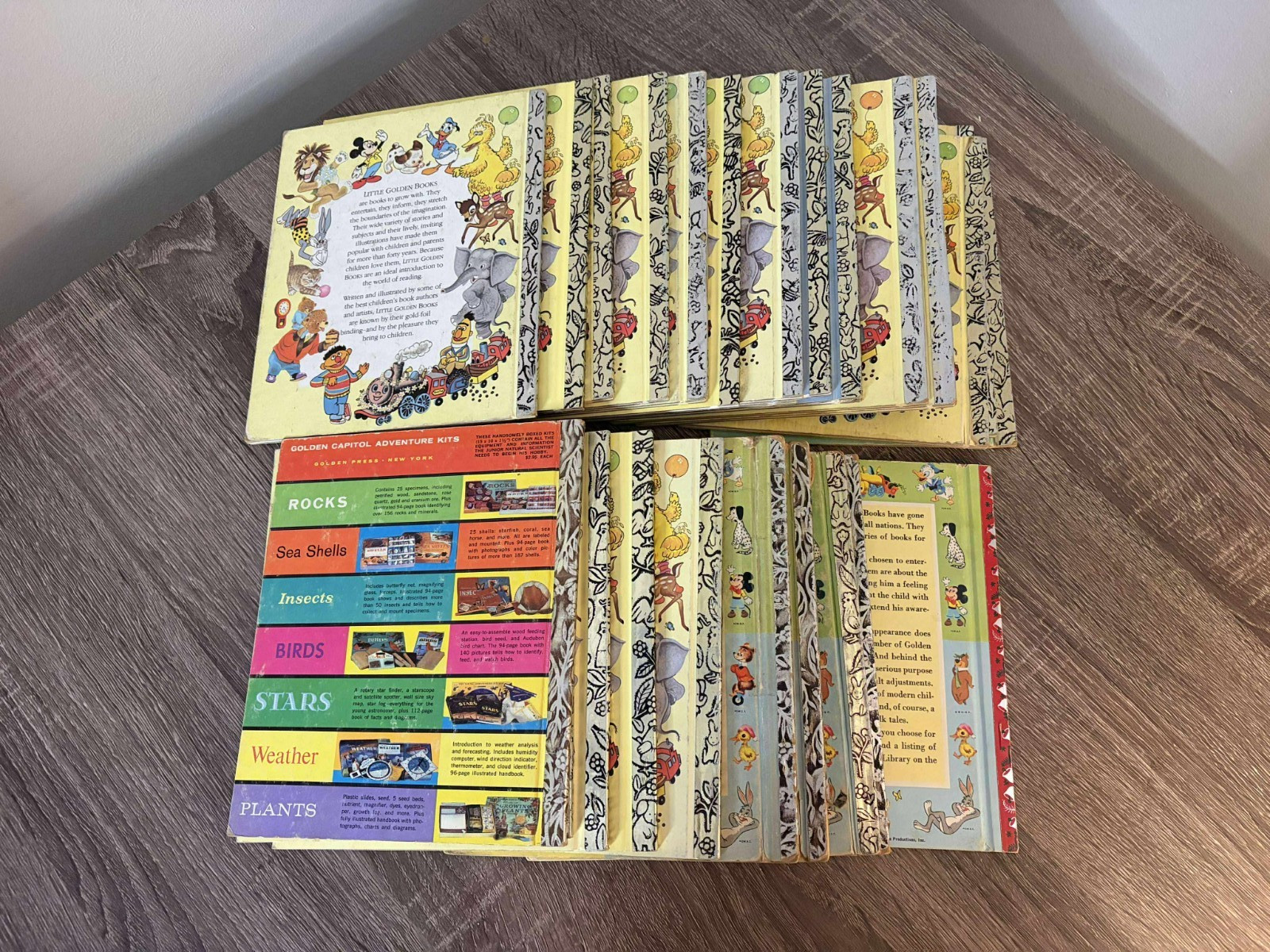 (25) VINTAGE LITTLE GOLDEN BOOKS DISNEY LOT 50’s 60’s 70’s 80’s SESAME STREET