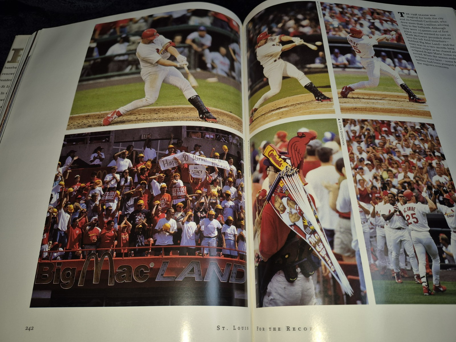 Baseball Coffee Table Book St Louis For the Record Bob Costas HC Color Images DJ