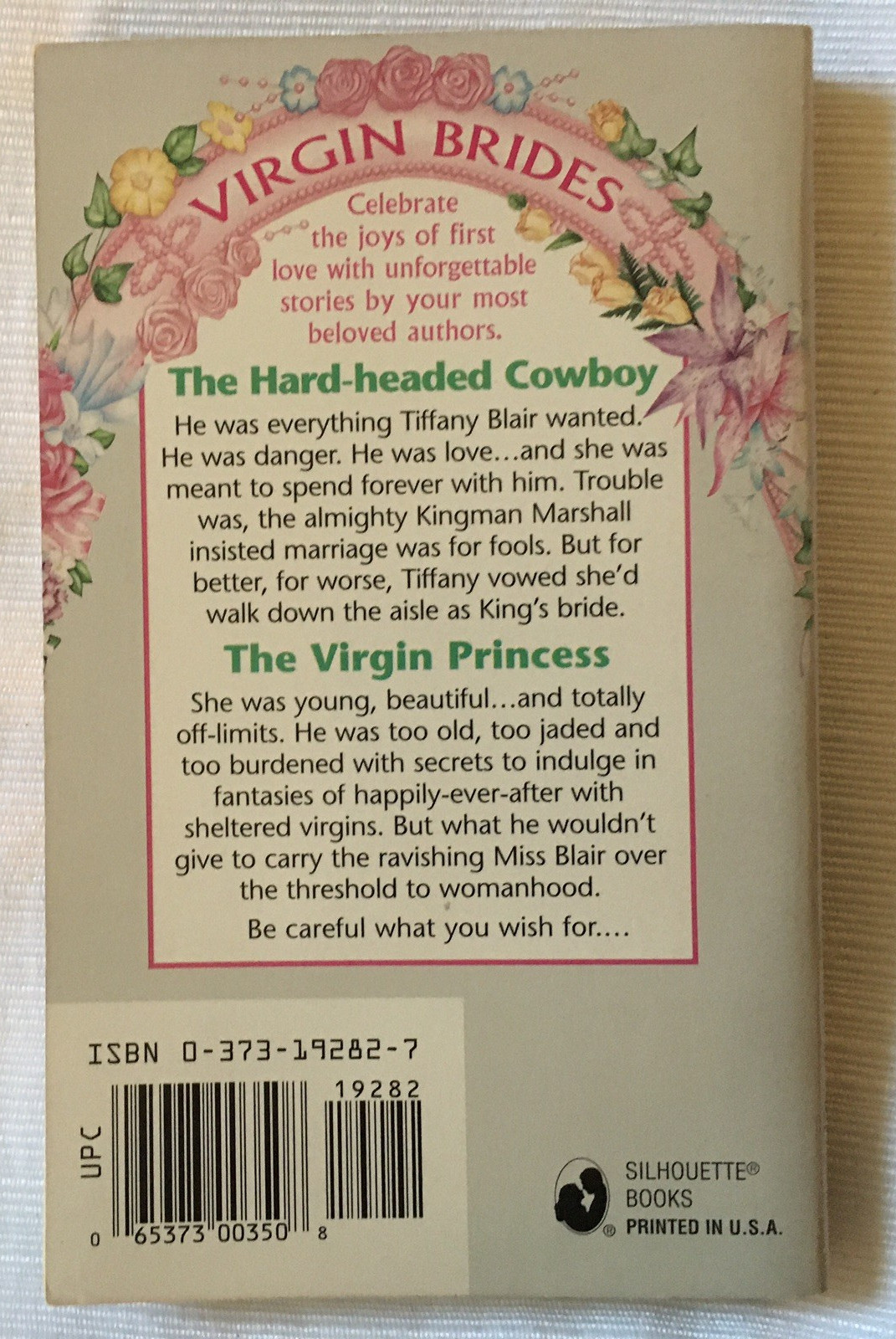Silhouette Romance #1282 – The Princess Bride by Diana Palmer