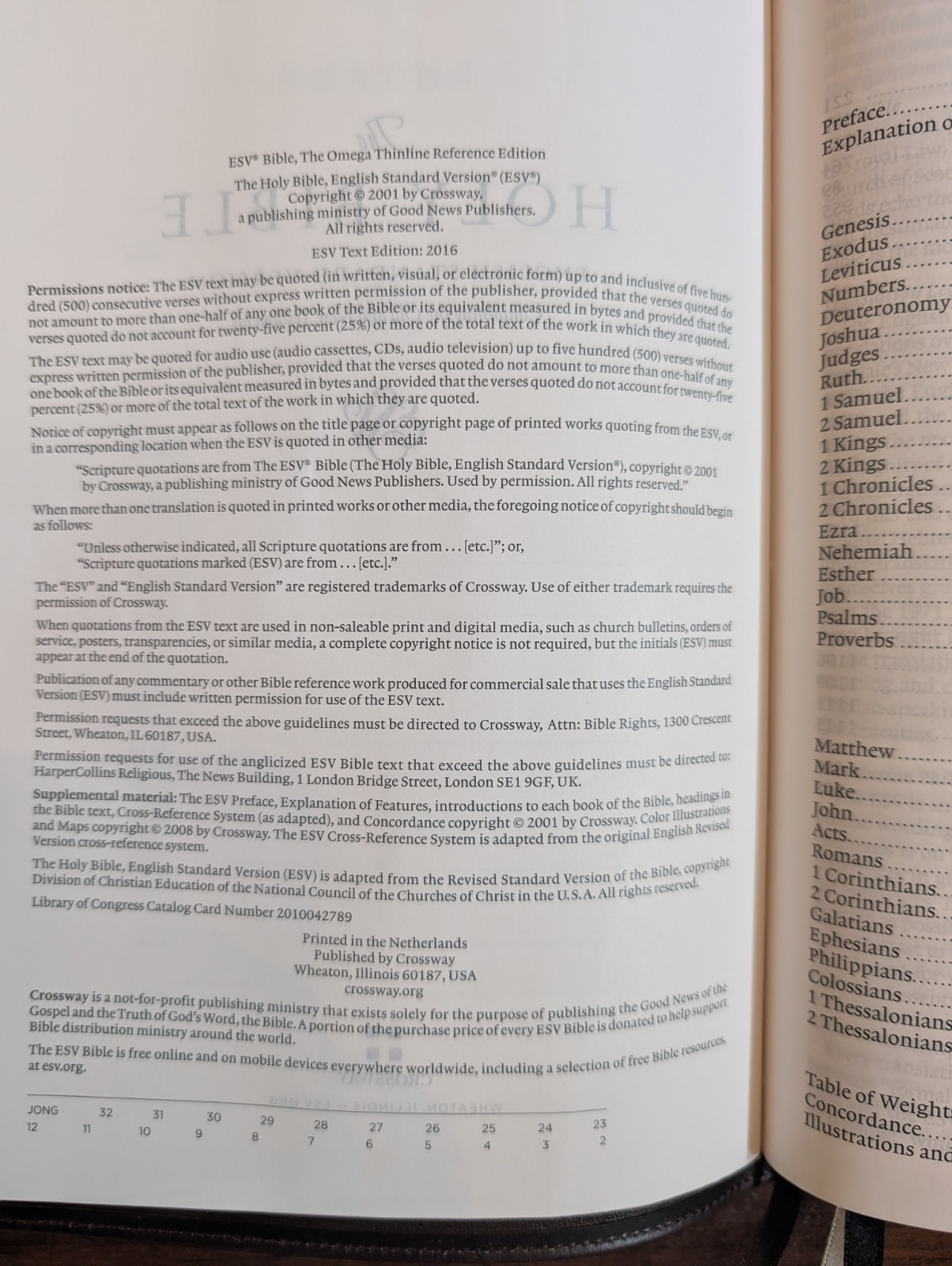 Crossway, ESV Heirloom Bible, Omega Edition, Wellington Leather, Out of Print