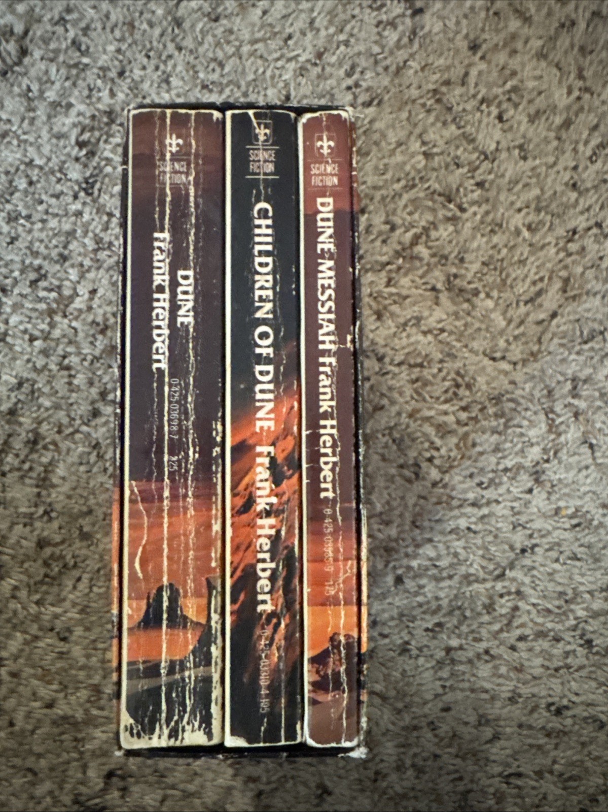 Frank Herbert Lot Dune Trilogy Box Set Vintage Science Fiction Paperback