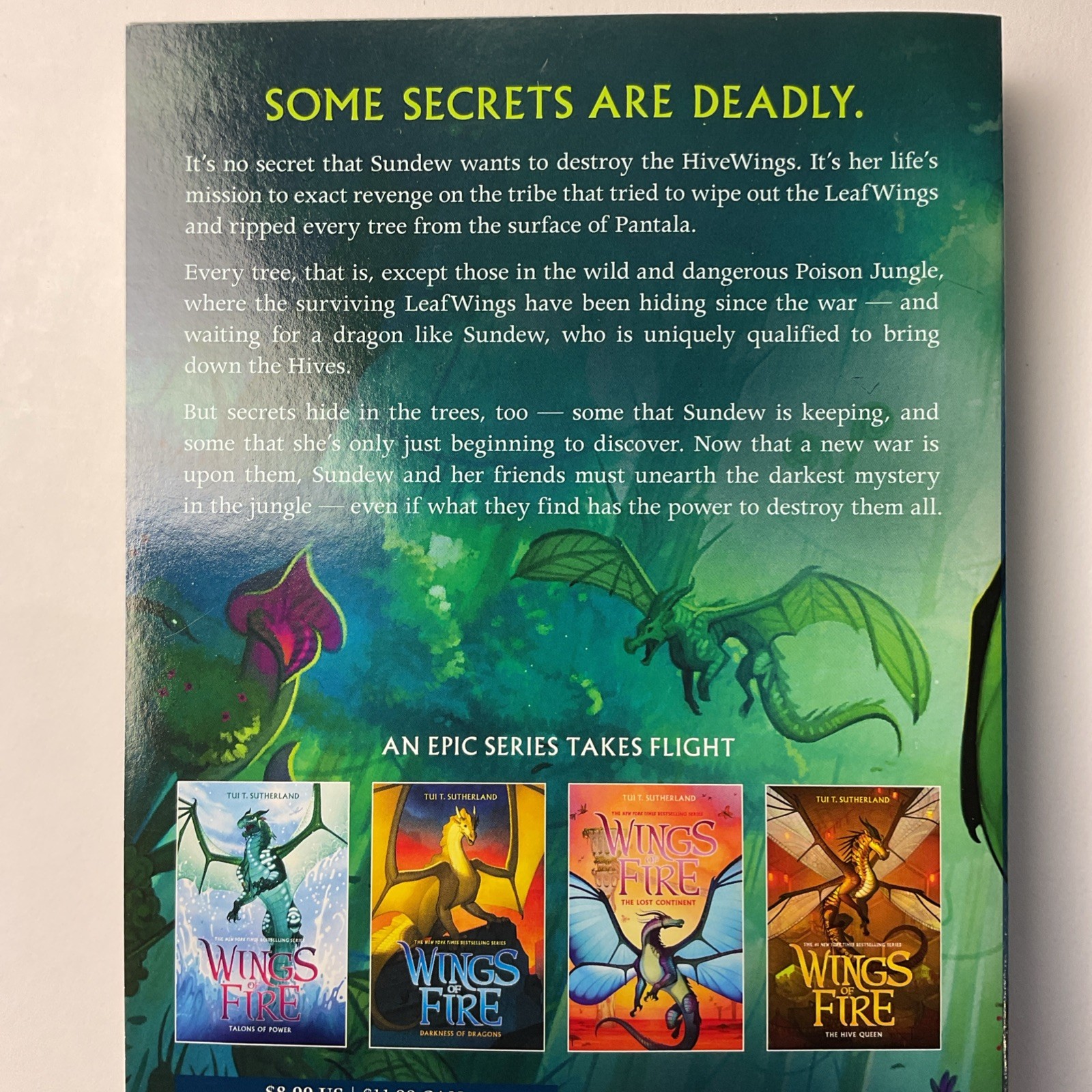 Poison Jungle (Wings of Fire #13) by Tui T. Sutherland (2021, Trade Paperback)