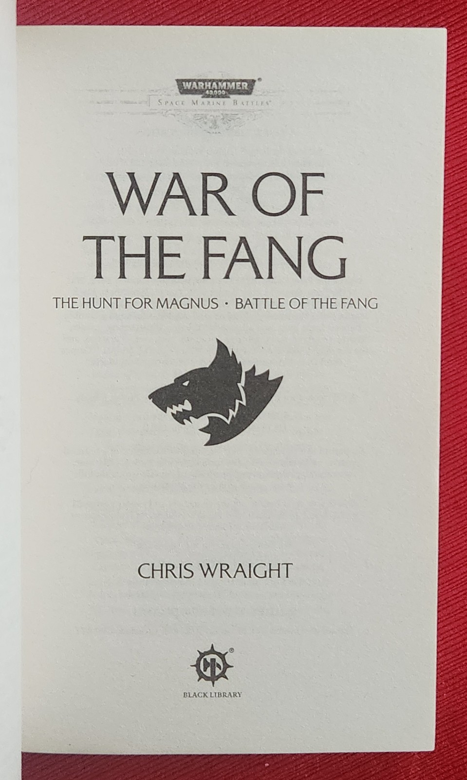 Warhammer 40k Space Marine Battles: War of the Fang Omnibus Black Library OOP