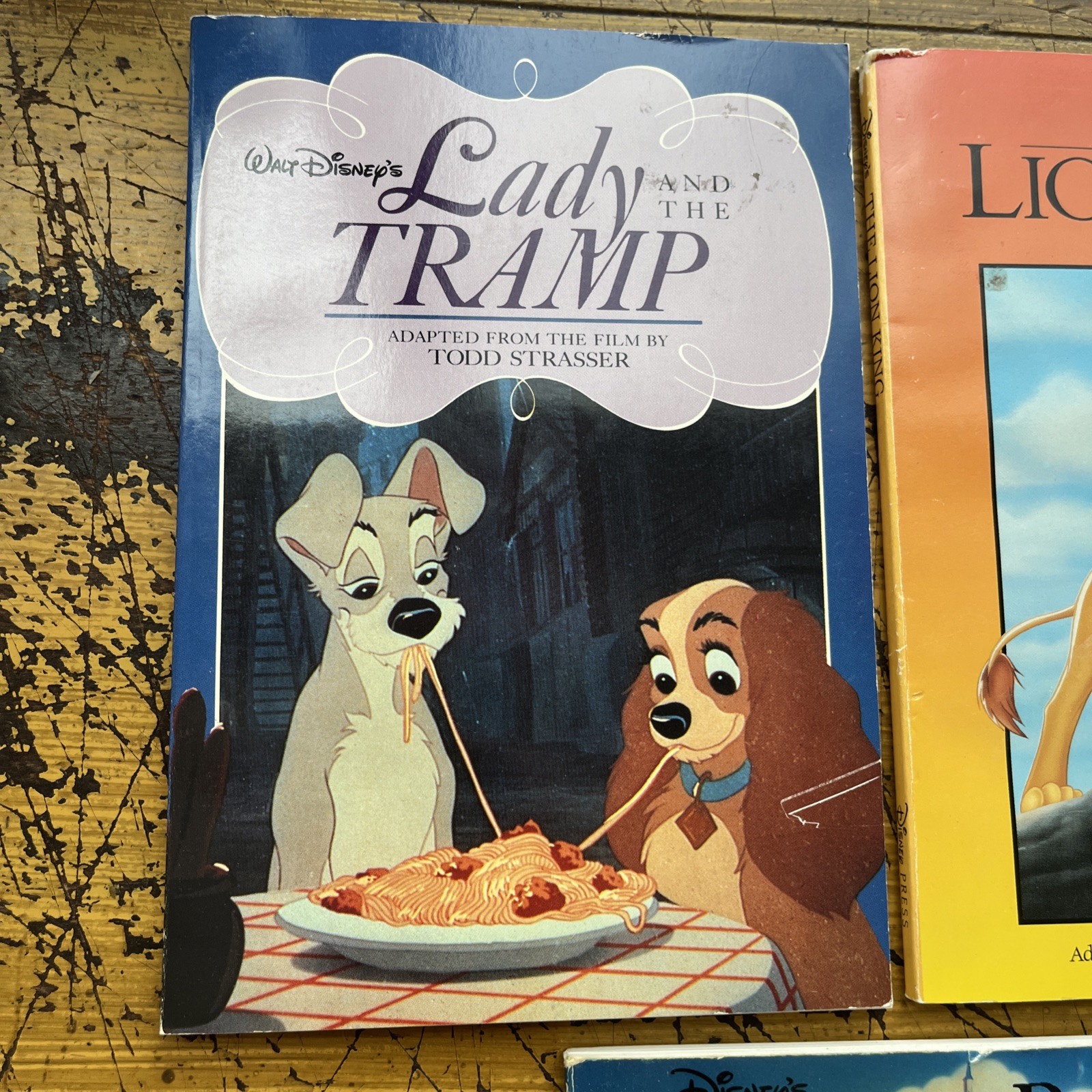 Disney Vintage Book Lot 7 Disney Press Books Aladdin by A.L. Singer 92 Lion King