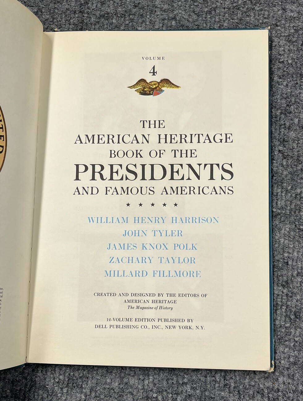 American Heritage Book of Presidents and Famous Americans LOT of 4