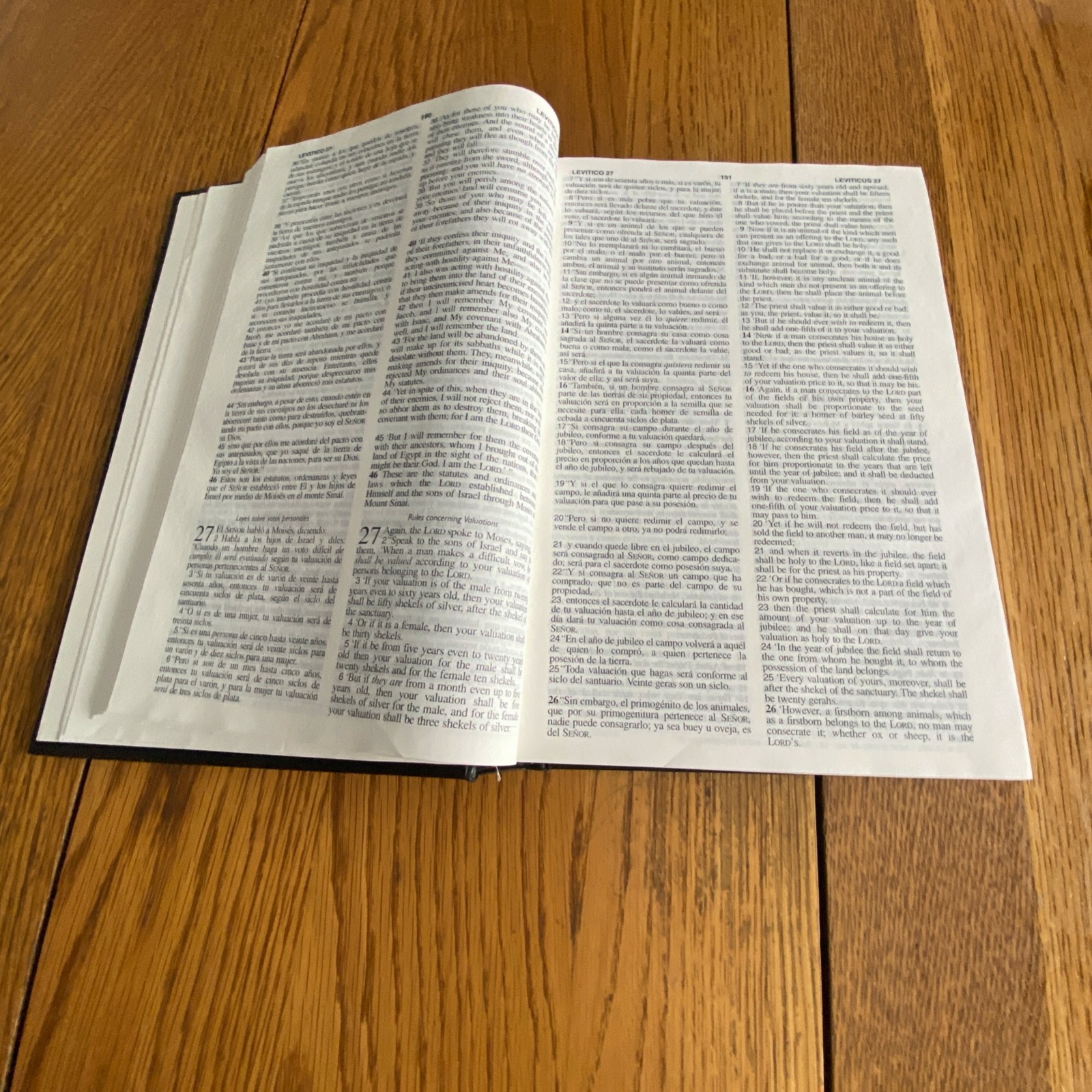 Santa Biblia Holy Bible NASB Updated Edition Bilingual Edition Hardcover Black