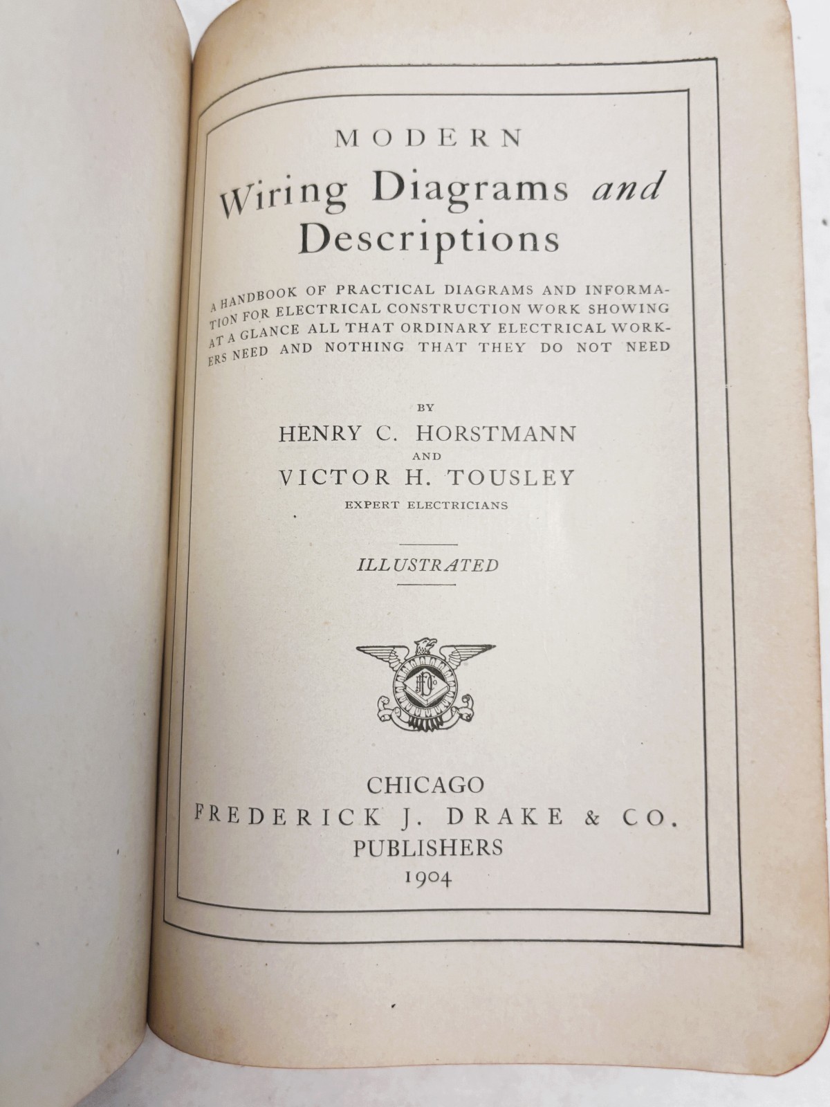 1904 – Modern Wiring Diagrams and Descriptions – Horstmann, Toulsley