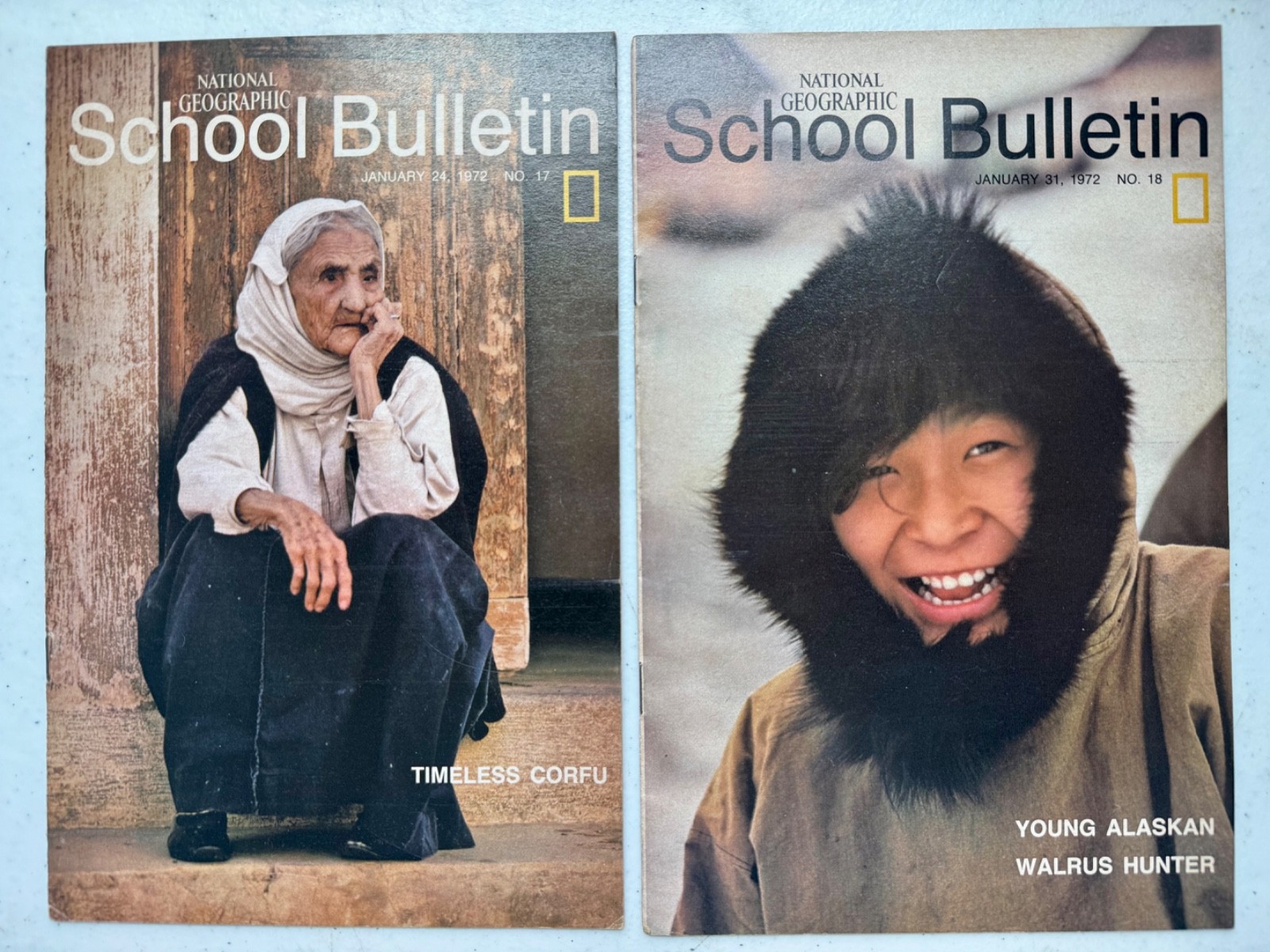National Geographic School Bulletin 1972 Lot 4 Issues Philippines Virginia Corfu