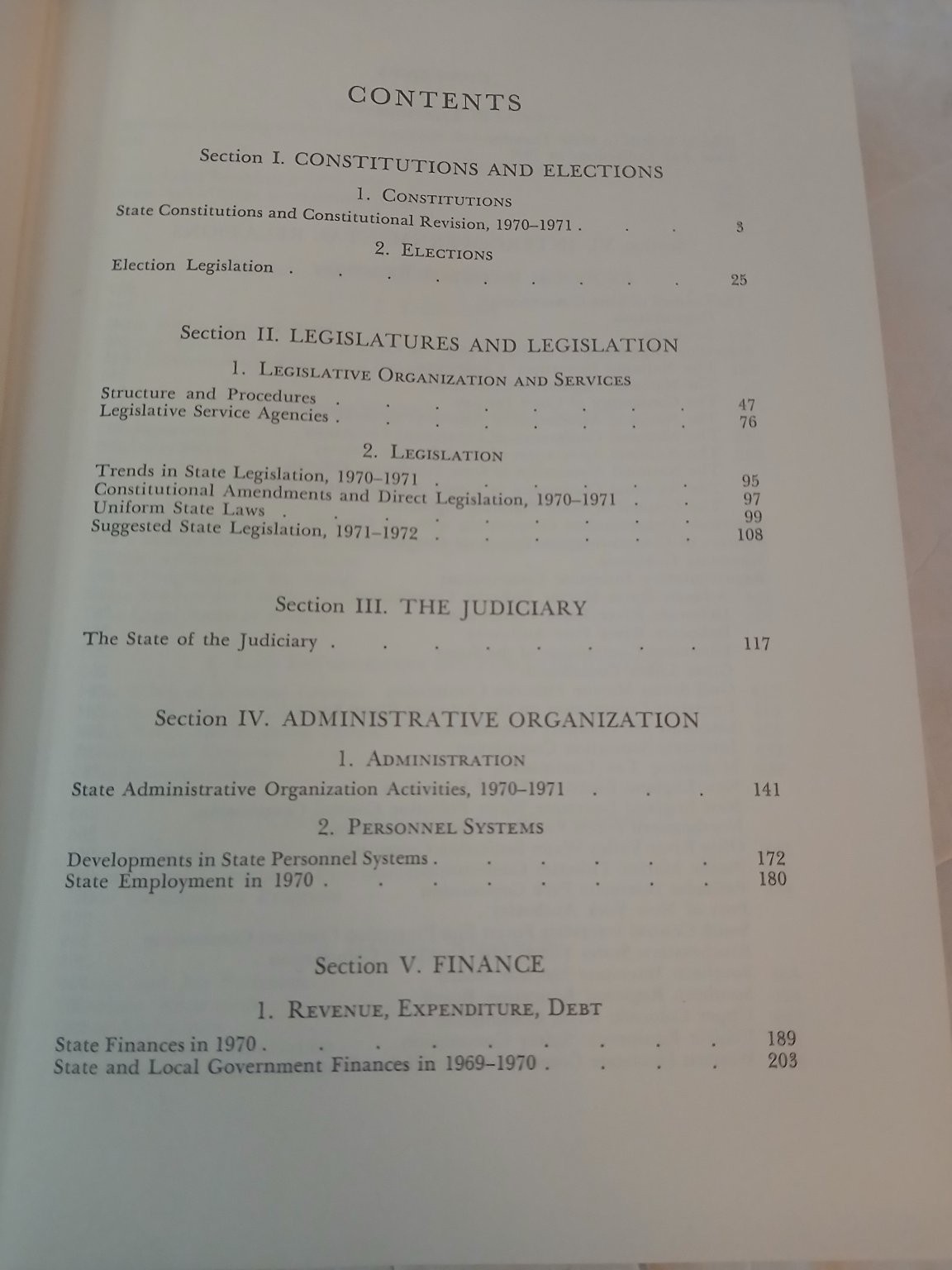 The Book of the States 1972-73 Vol XIX Council of State Governments Hardcover