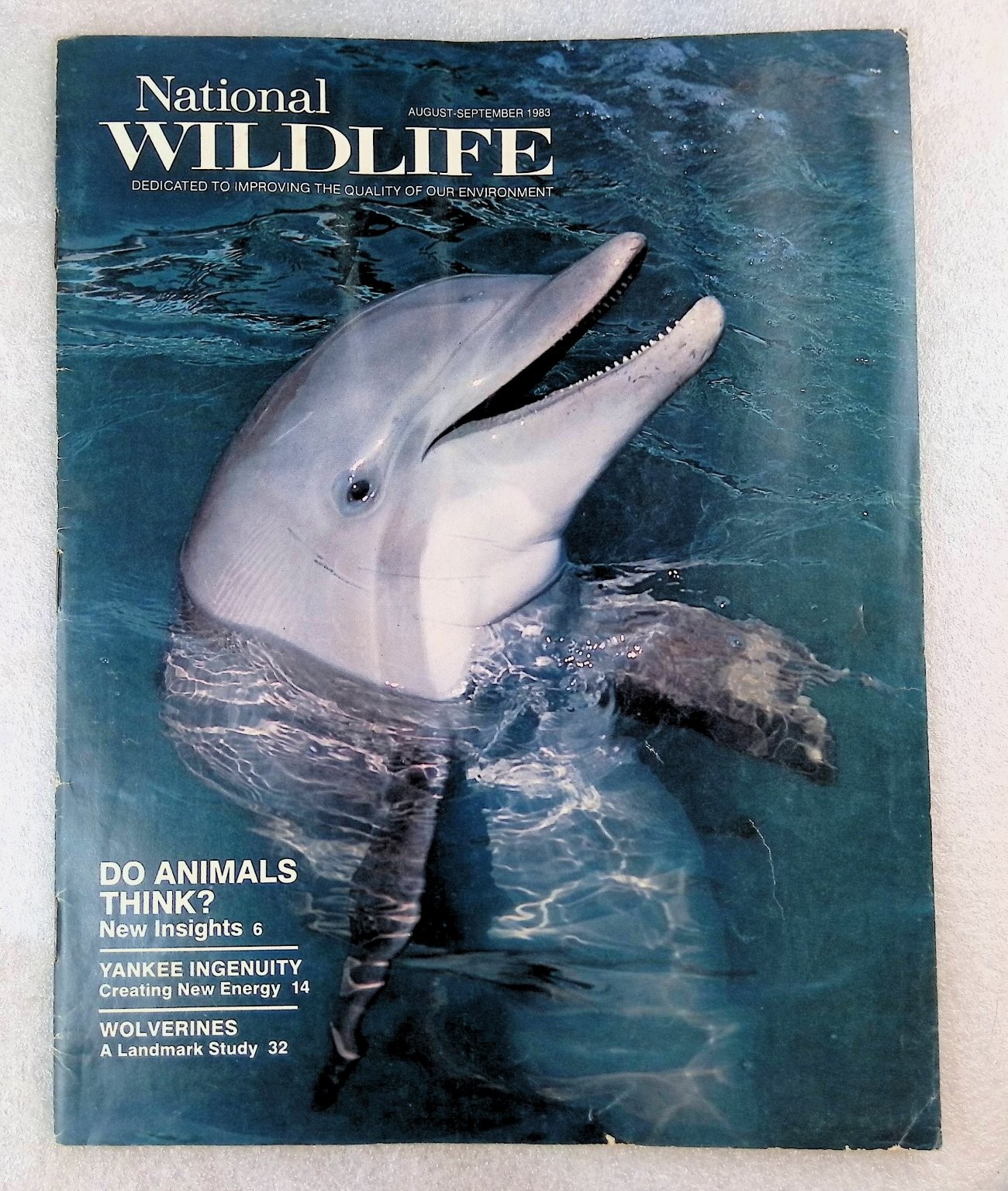 National Wildlife Magazine 1983 Aug-Sep Dolphin Cover Nature Environment
