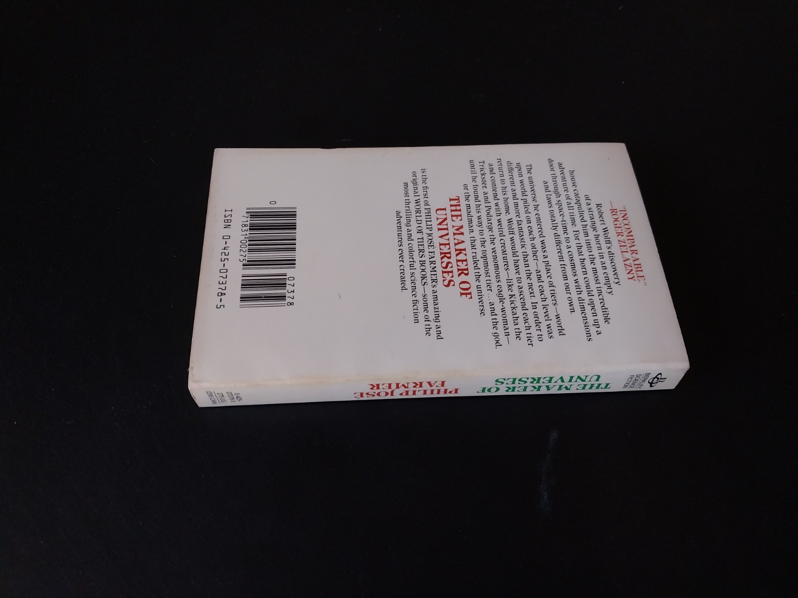 Philip Jose Farmer – The Maker of Universes – Berkley Edition 1st Printing 1984