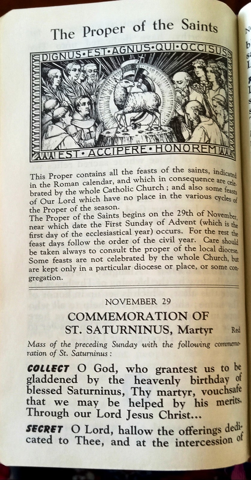 ANTIQUE CATHOLIC LATIN ENGLISH MISSAL; FINE BINDING; TLM BRIGHT GILT; CA.. 1962