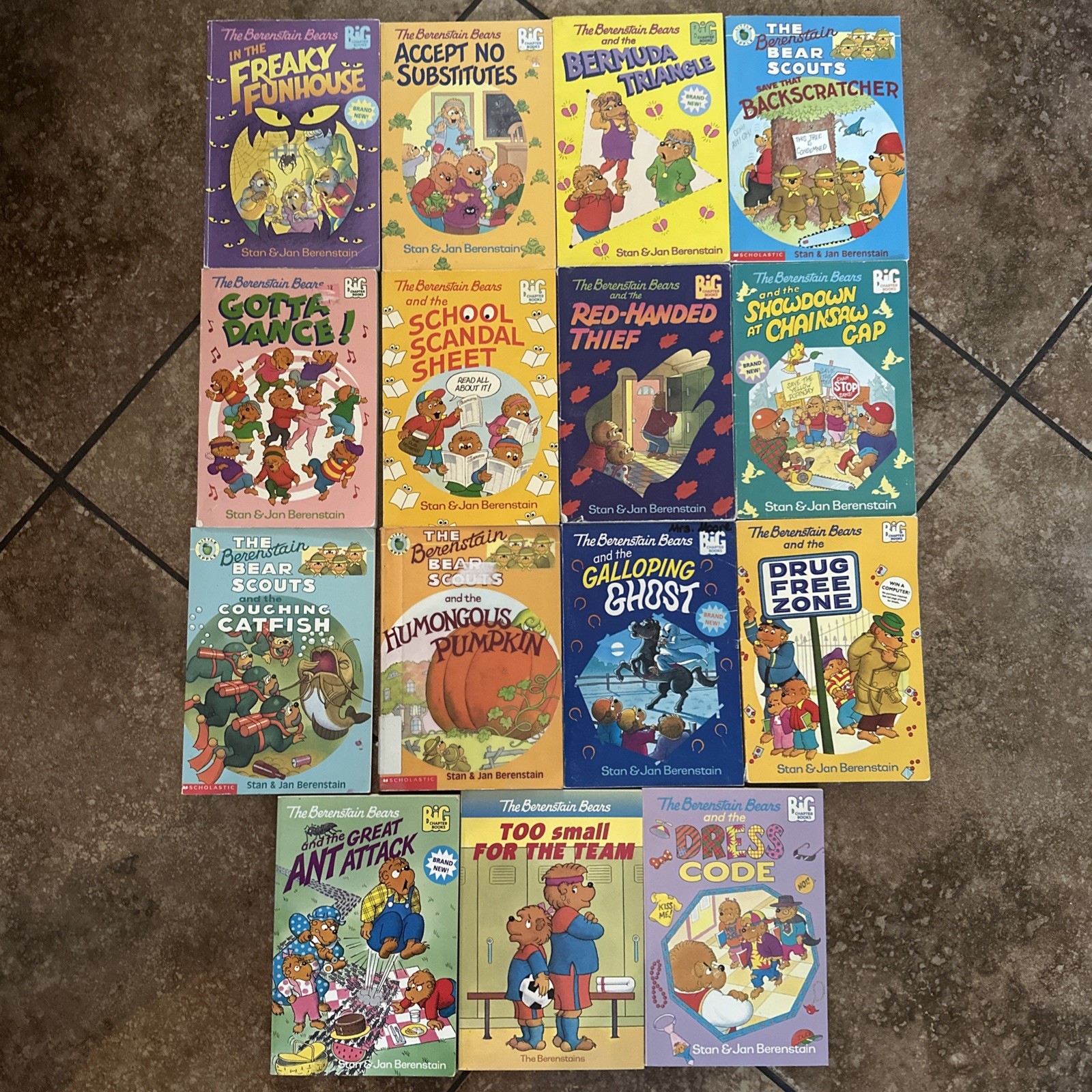 Lot of 15 The Berenstain Bears BIG Chapter Books By Stan & Jan Berenstain