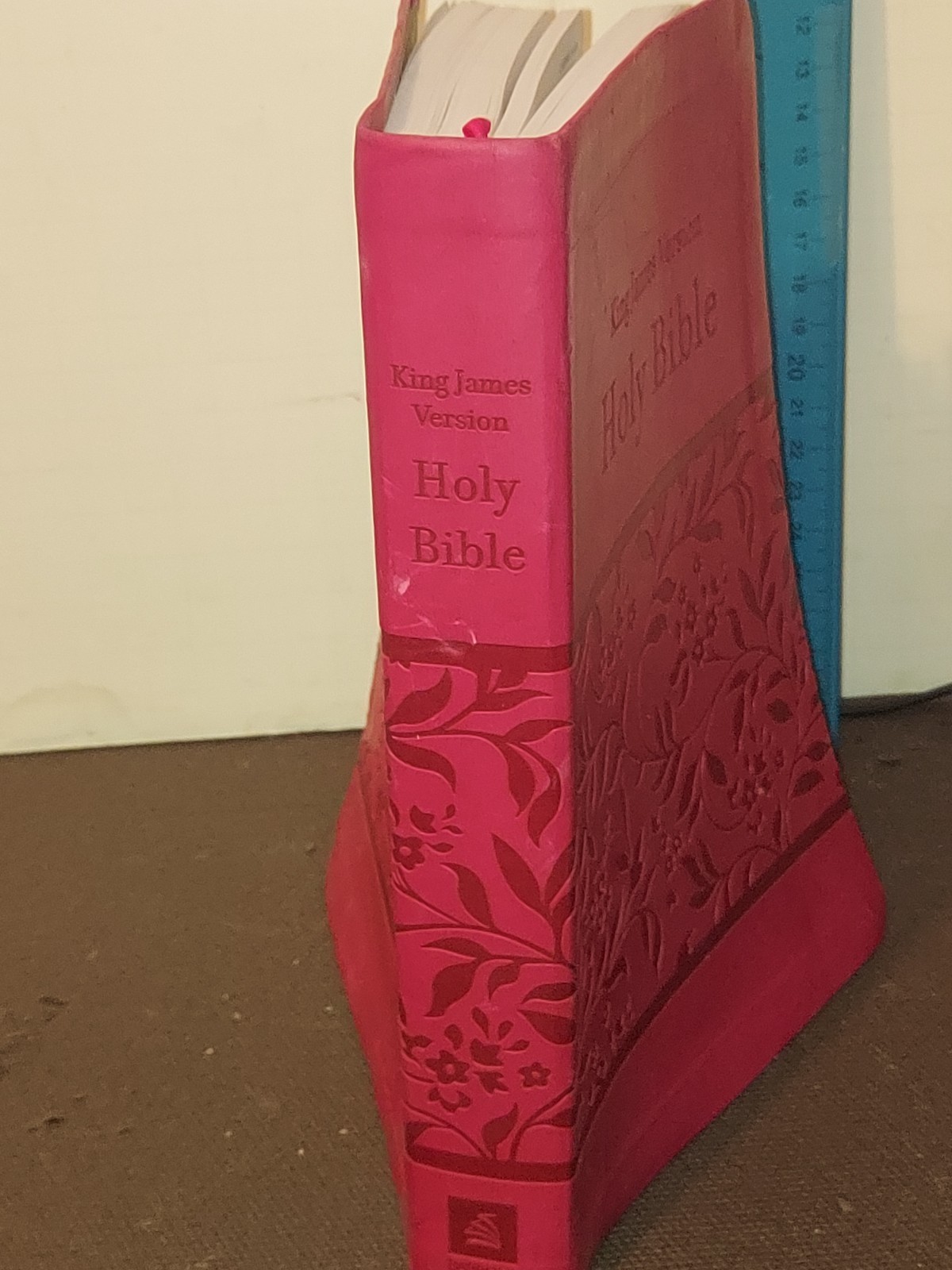 Red King James Version Holy Bible Imitation Leather Small Print in English