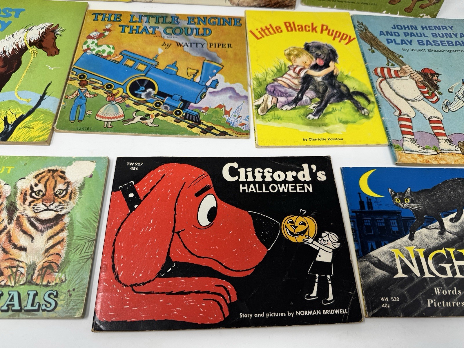 10 Childrens Books VTG 60s-70s Lot Scholastic Troll Xerox Golden Press Readers