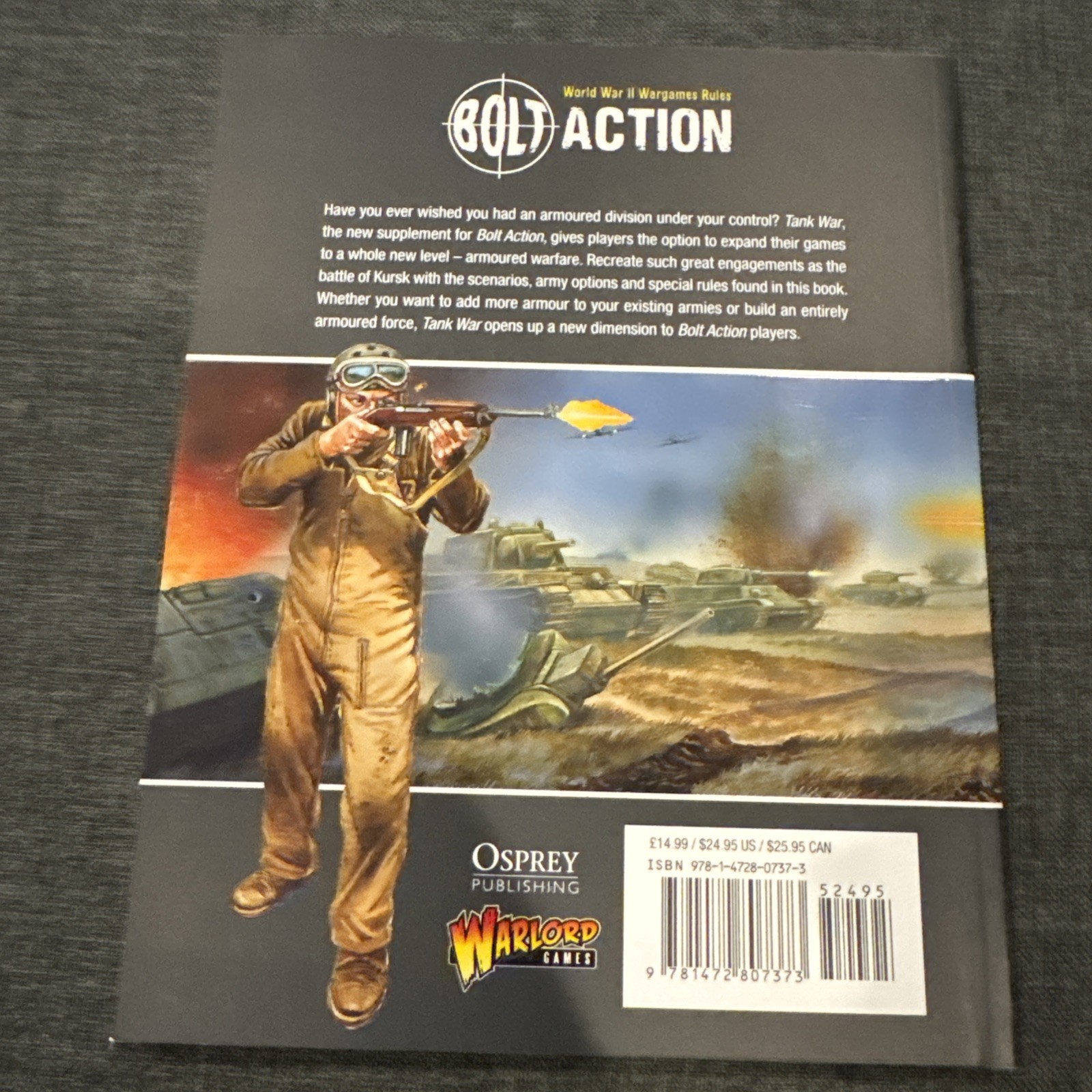Used EXCELLENT! Bolt Action Tank War Warlord Games Osprey Publishing