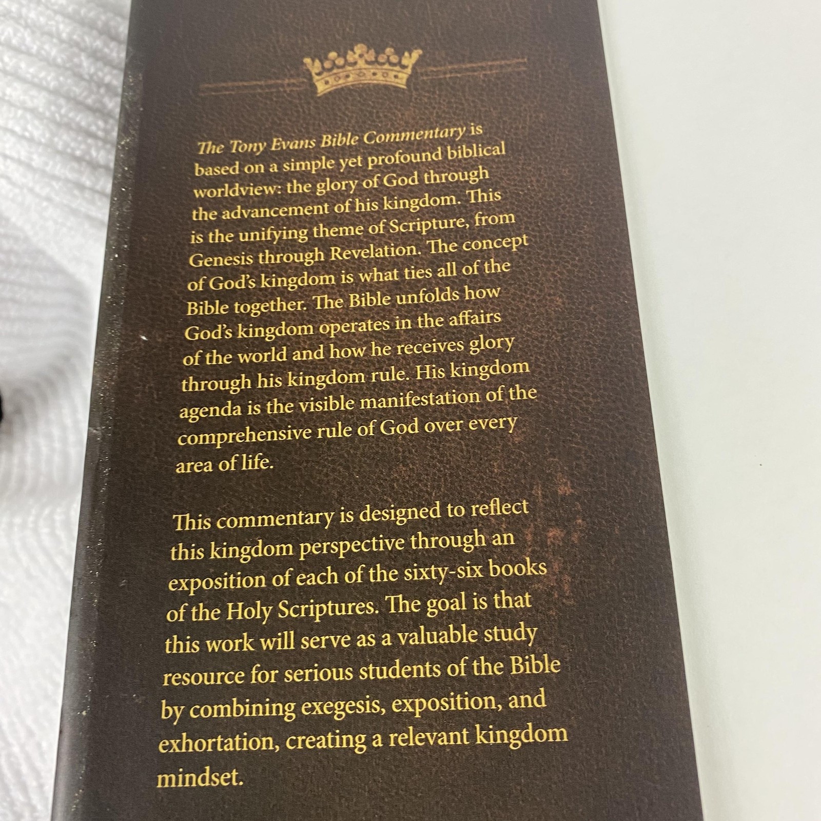 The Tony Evans Bible Commentary Tony Evans Hardcover Holman CSB Printed USA