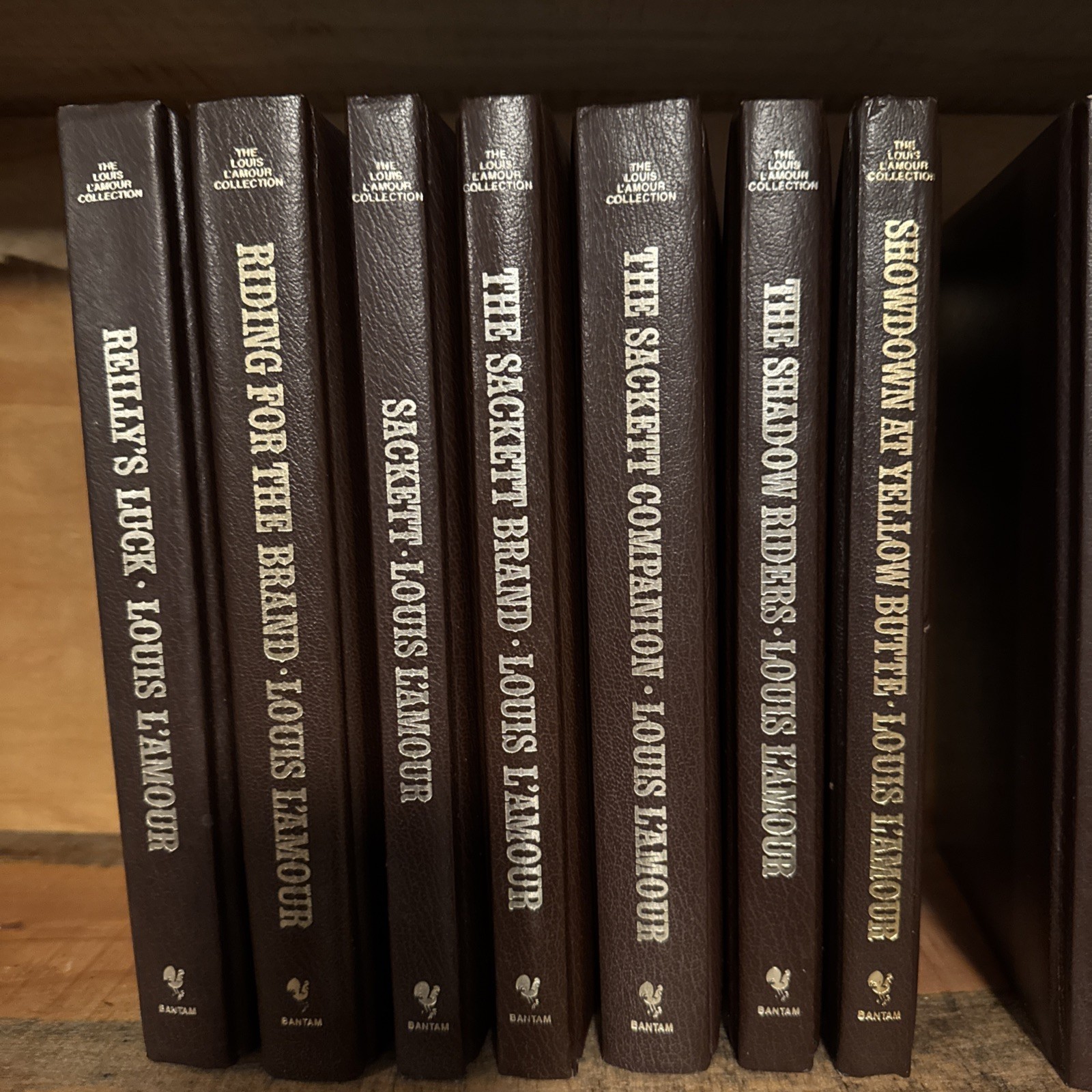 Louis L’Amour Bantam 78 Leatherette Western Novels Short Stories Will Separate