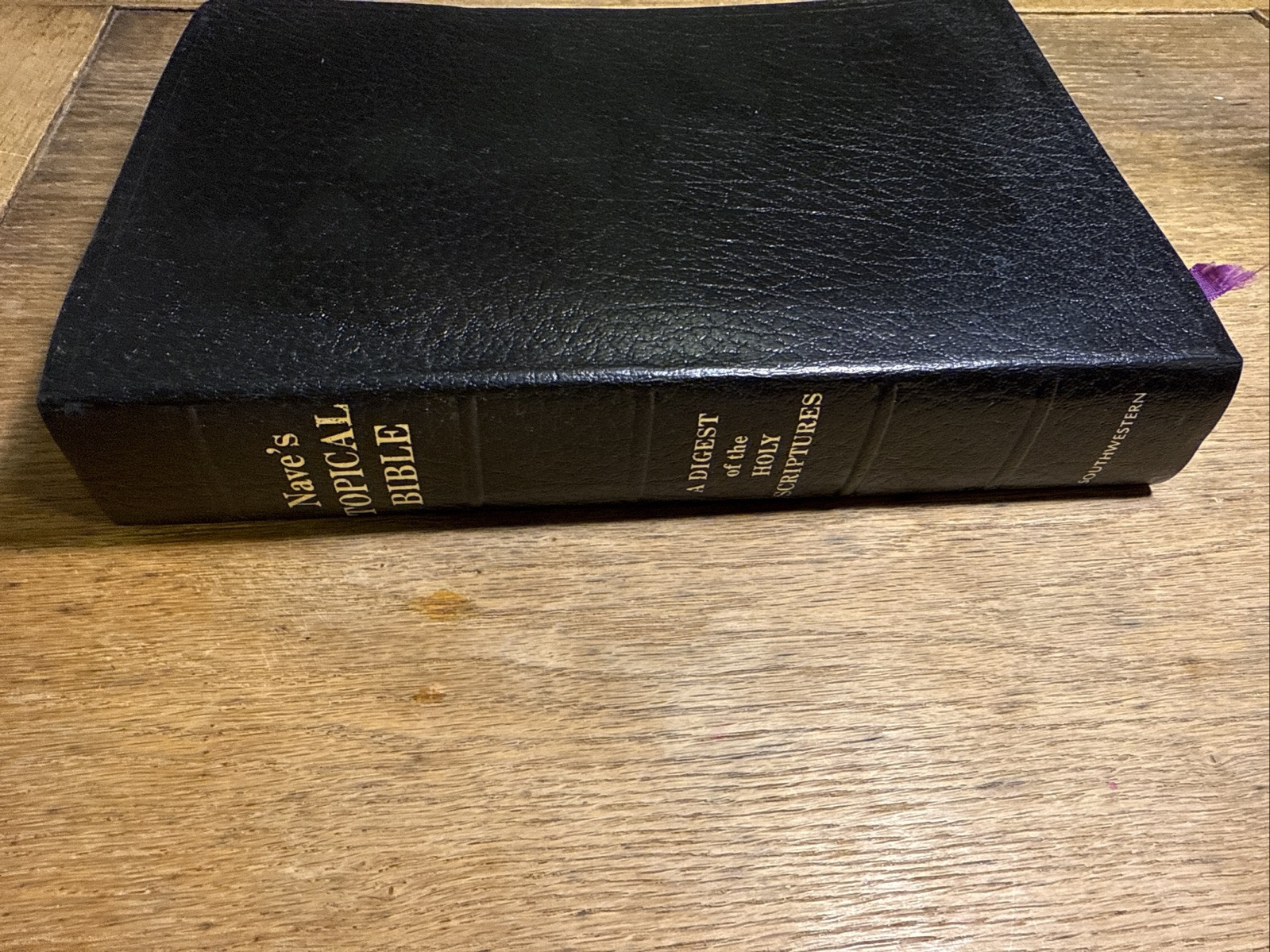Nave’s Topical Bible Digest Black Leather Bound Thumb Indexed 1962 – LIKE NEW