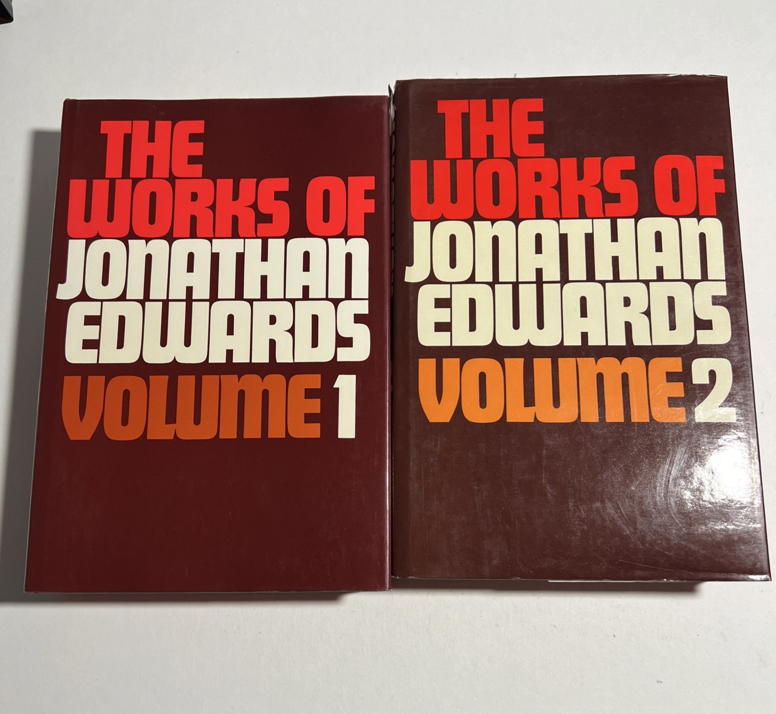 THE WORKS OF JONATHAN EDWARDS * Volume 1-2 *1990 Banner of Truth Trust -HC Good
