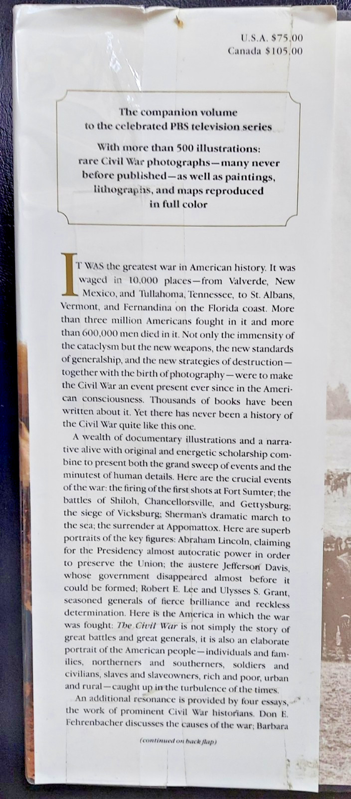 THE CIVIL WAR by Geoffrey Ward, Ric & Ken Burns, companion to the PBS series