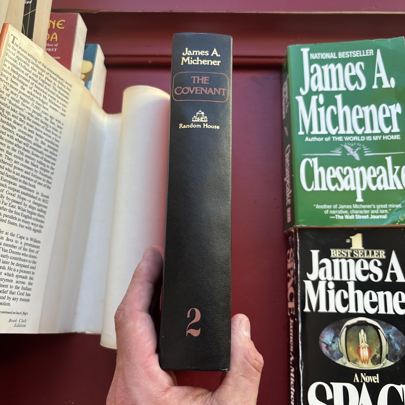 James A Michener Lot of 5 Paperback : Space Iberia Covenant Pacific Chesapeake