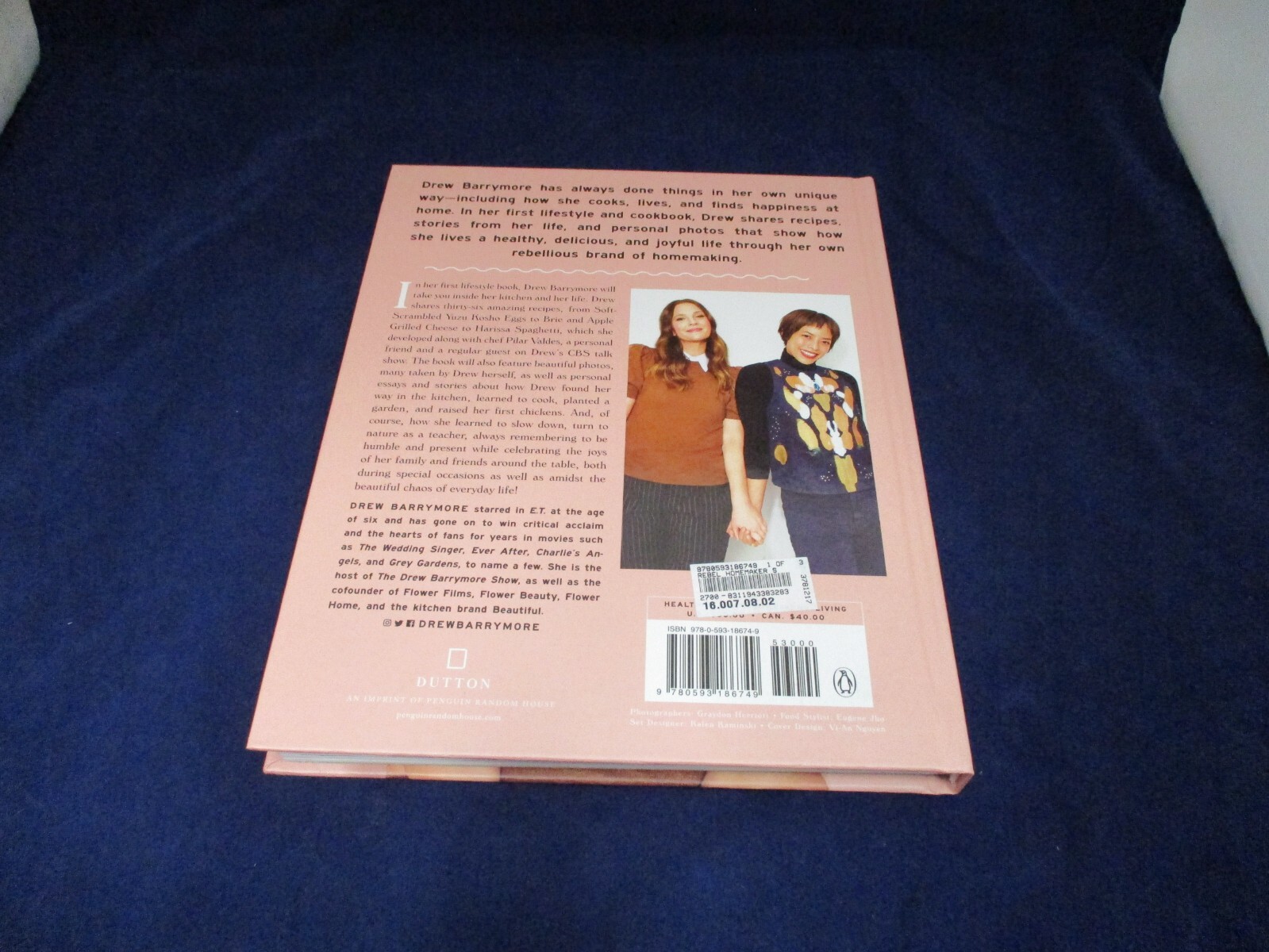 Drew Barrymore: Rebel Homemaker Unsigned Book Book is Not signed version