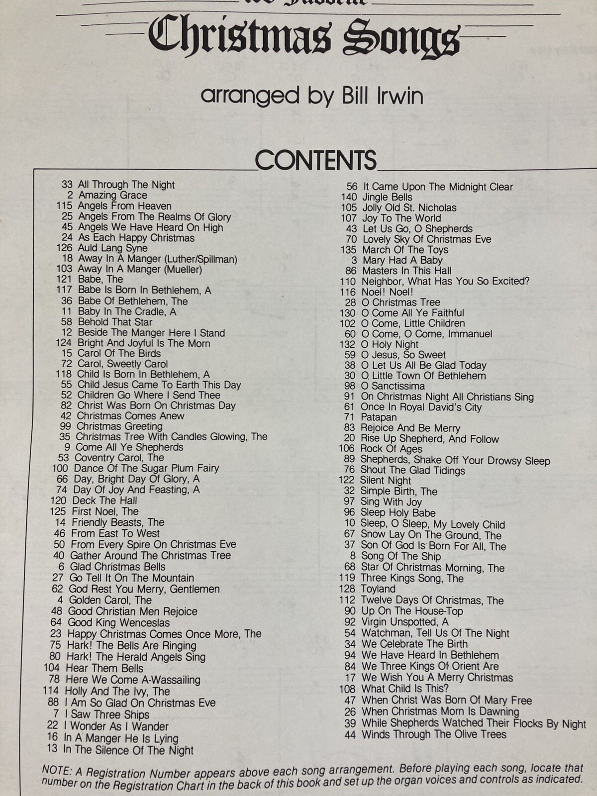 105 Favorite Christmas Songs PB Hal Leonard Organ Adventure Series 145 pages