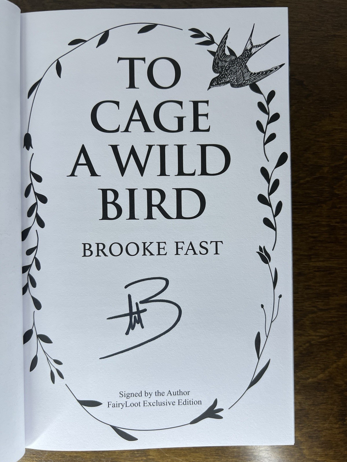 To Cage A Wild Bird *SIGNED* Fairyloot Exclusive Edition