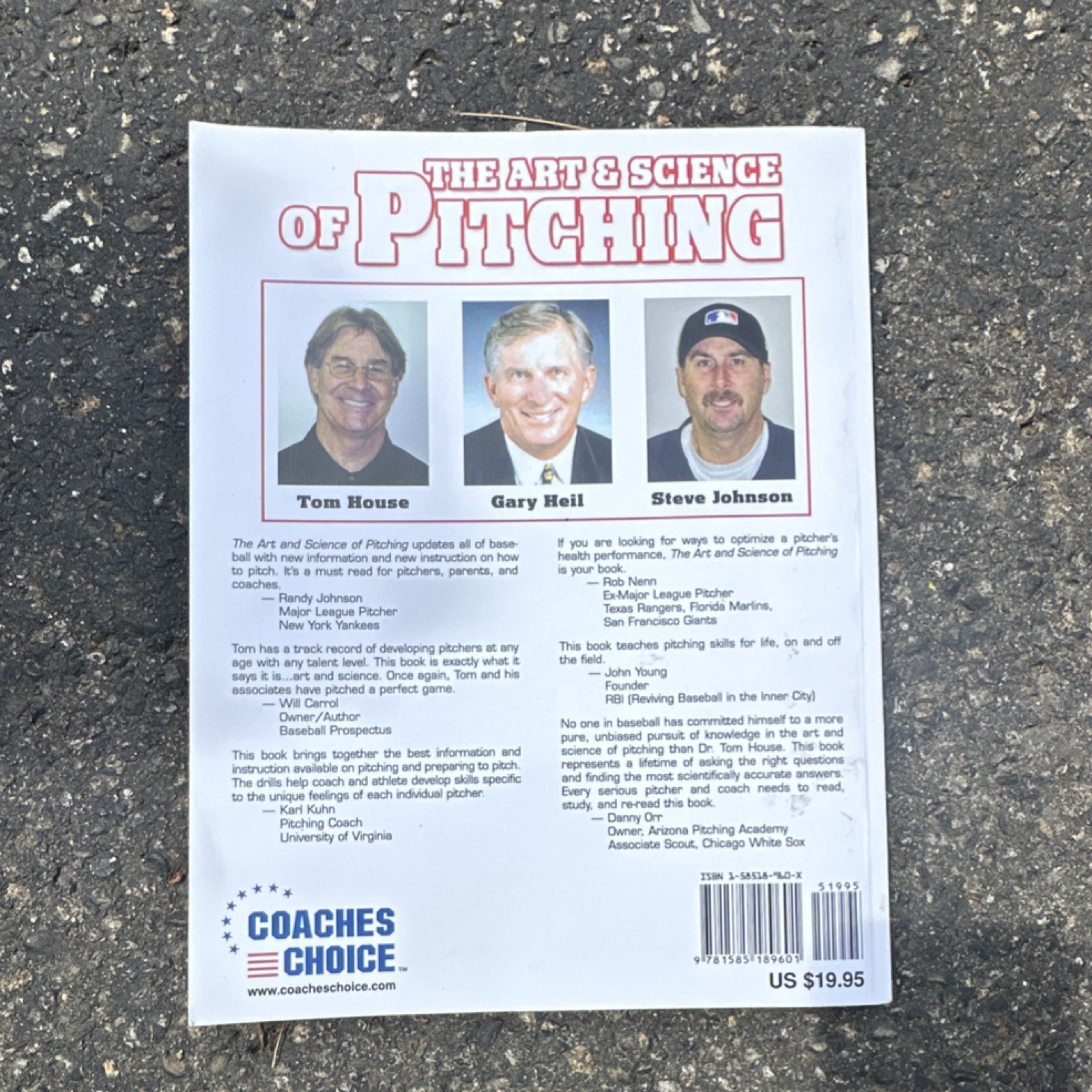 The Art & Science of Pitching Tom House Coaches Choice Paperback Baseball