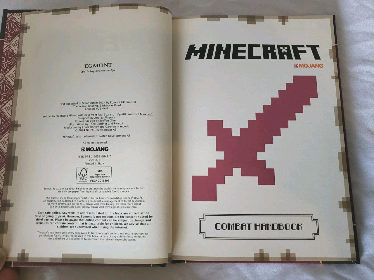 Minecraft Handbook Collection – Majong – Egmont Scholastic 4 Book Set LOT