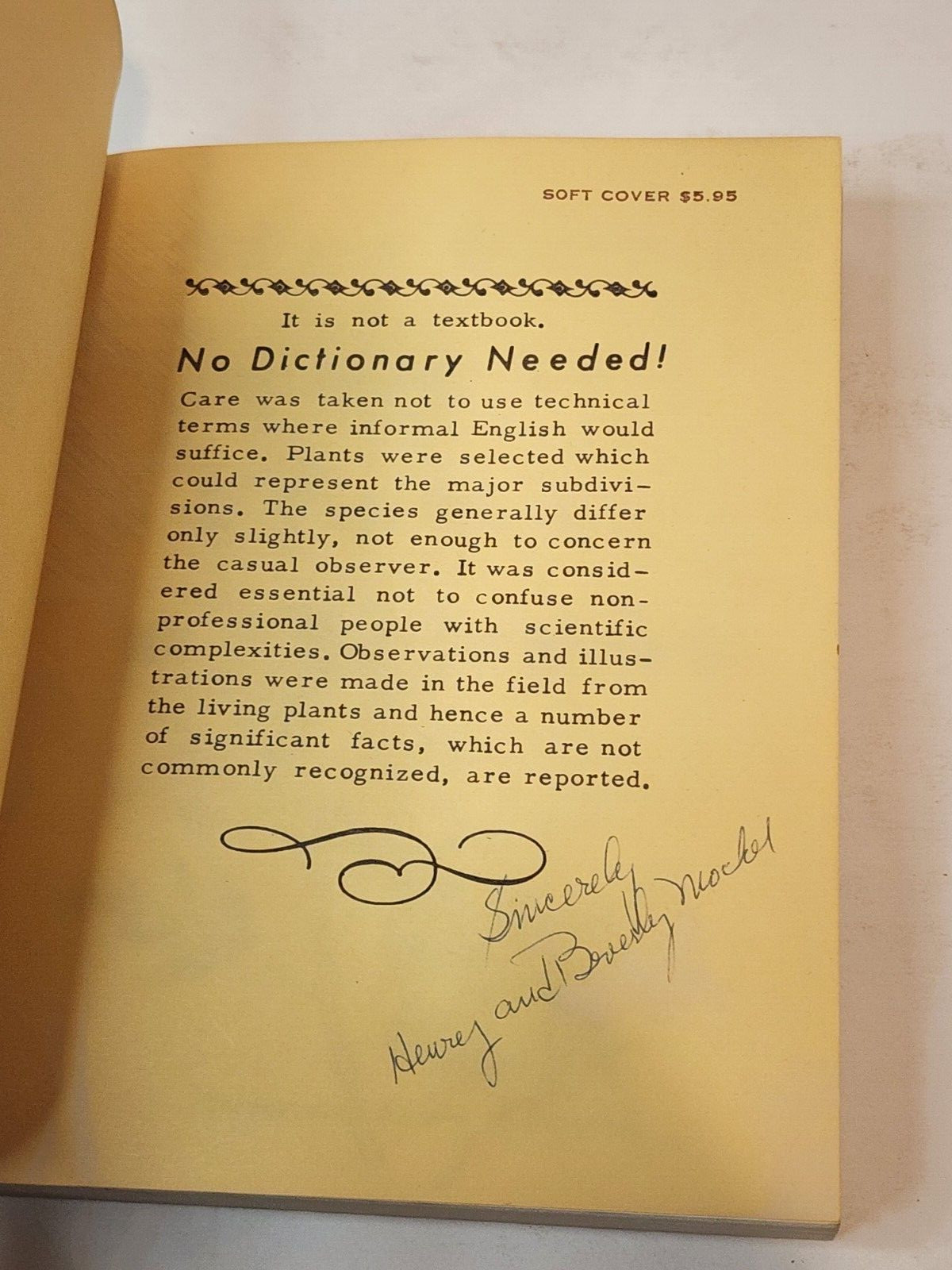 Mockel’s Desert Flower Notebook, Henry & Beverly Mockel, Signed, 1971 PB