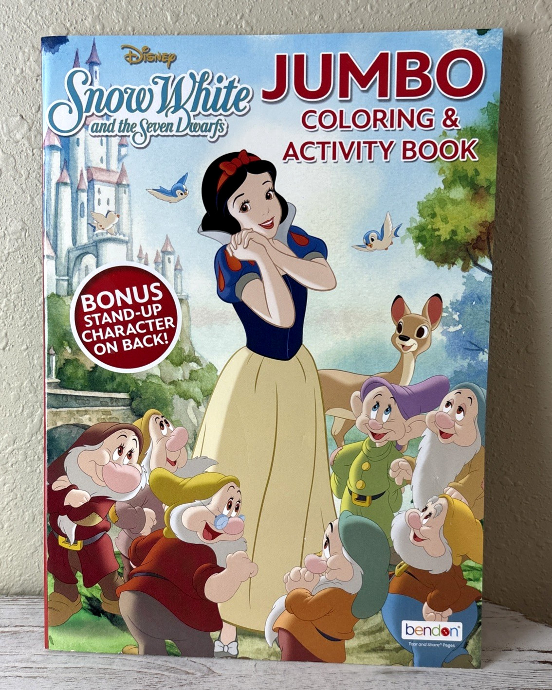 Disney SNOW WHITE AND SEVEN DWARFS Jumbo Coloring & Activity Book Bendon | Games