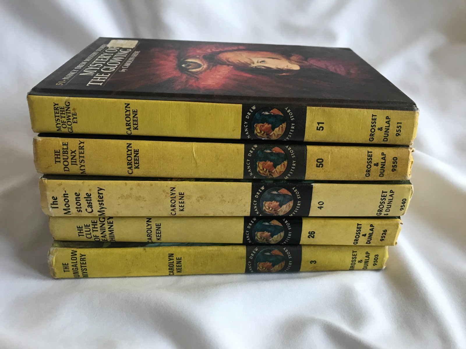 Lot of 5 Nancy Drew Mystery Carolyn Keene Matte HC