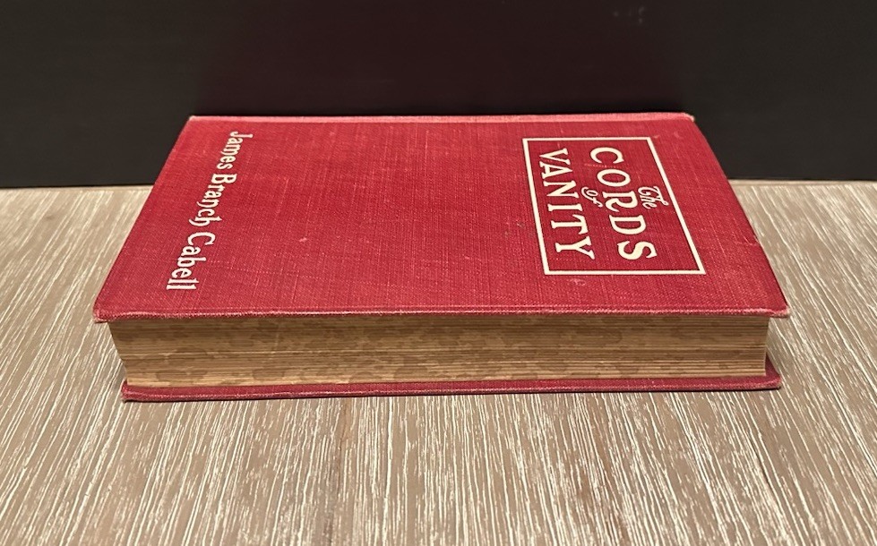 The Cords of Vanity by James Branch Cabell 1909 HC