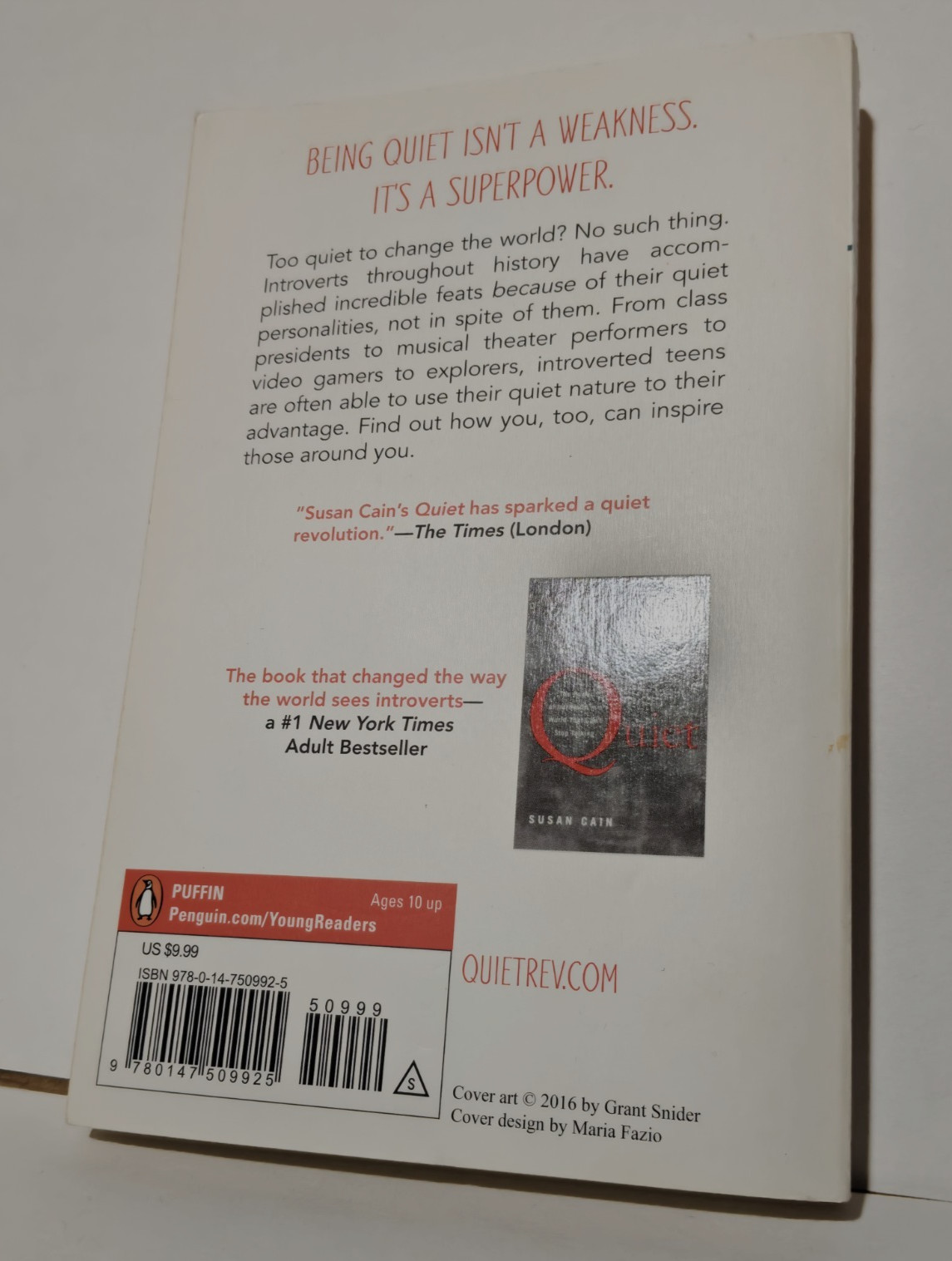 Quiet Power – Paperback By Cain, Susan – VERY GOOD