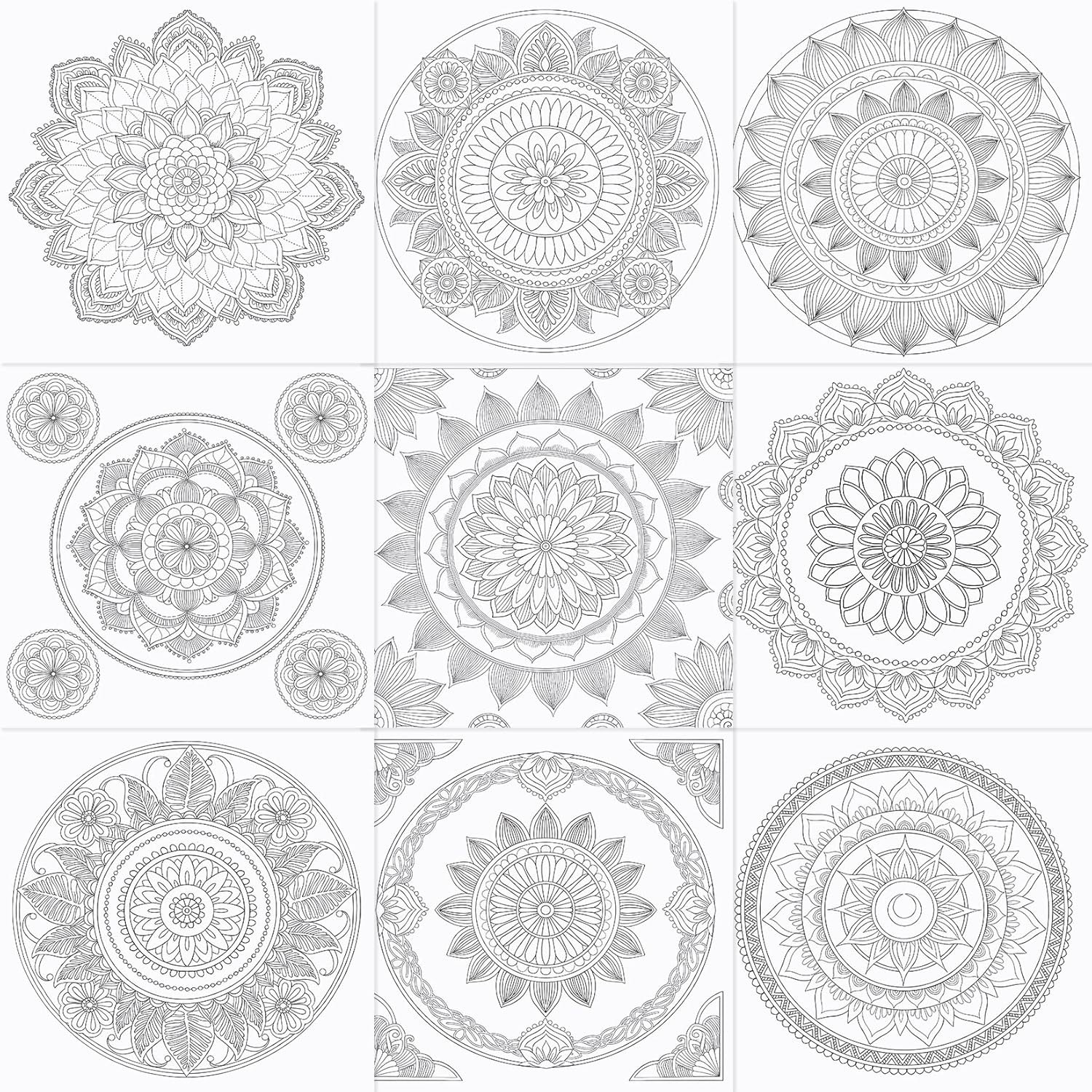 Adult Coloring Book 32 Mandala Coloring Books for Adults Relaxation and Teens St