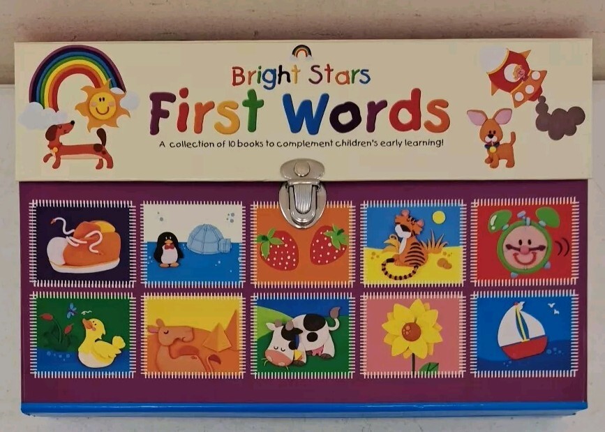 Set Of 10 Board Books-UNUSED-LIKE NEW-First Words-Children’s Early Learning