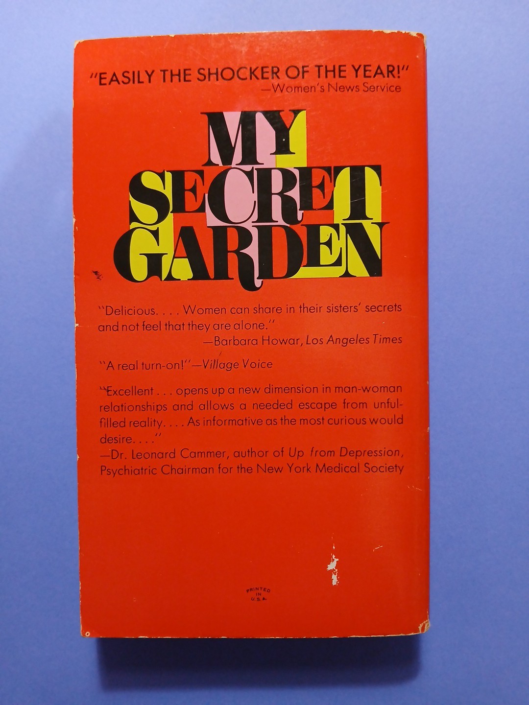 My Secret Garden by Nancy Friday ~ Women’s Sexual Fantasies Paperback