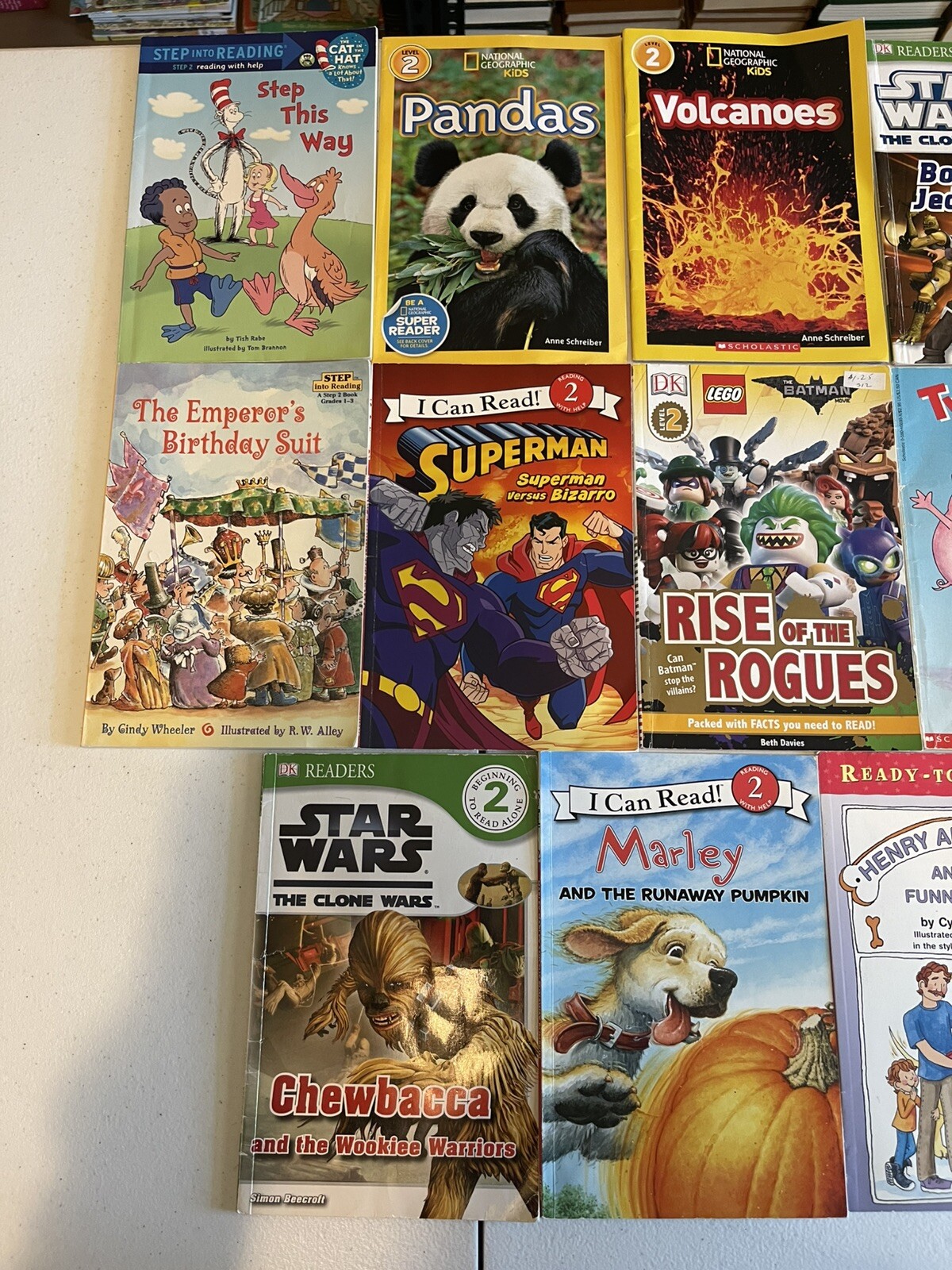 Lot of 20 Level 2 RL~Ready to-I Can Read-Step into Reading-Learn Read Books MIX