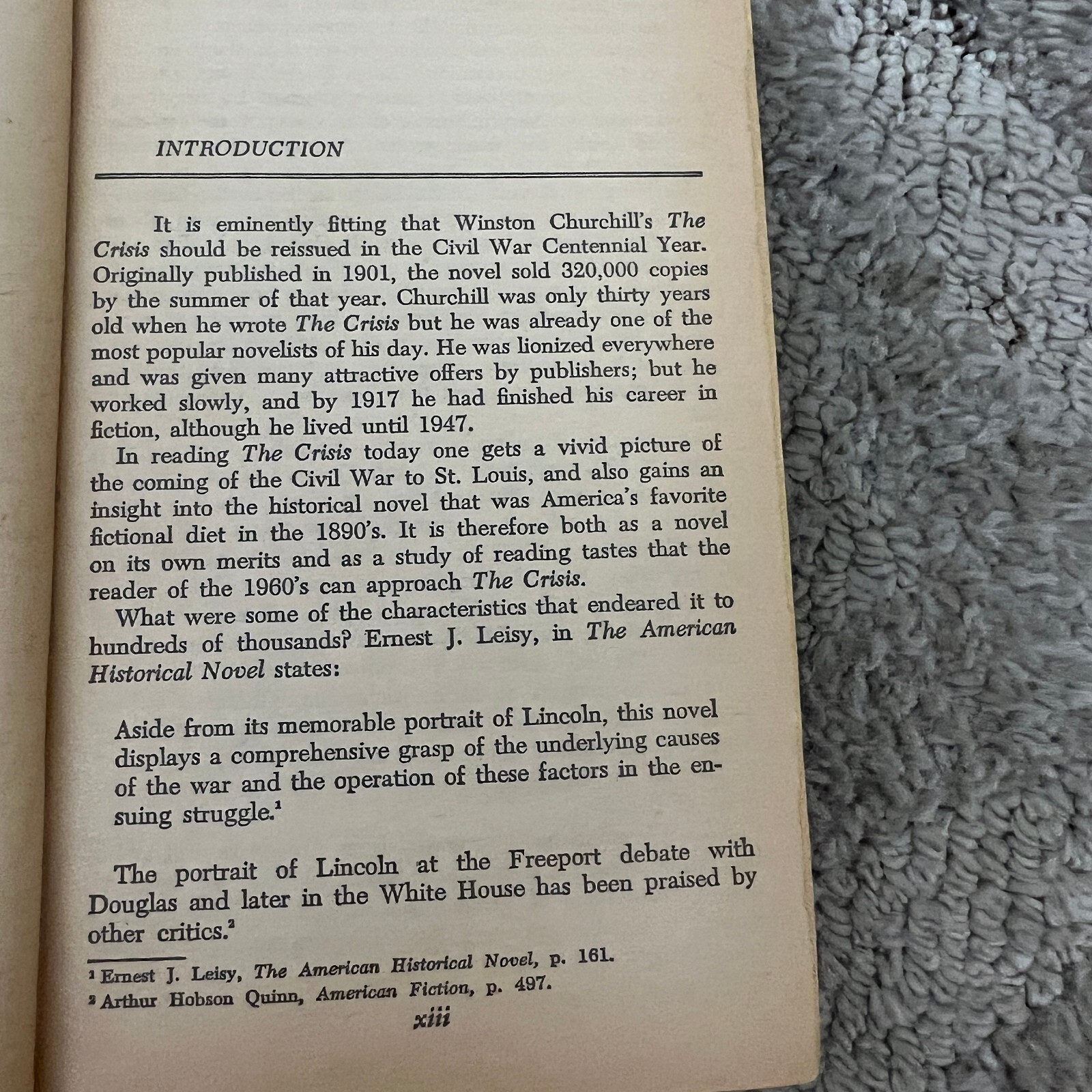 The Crisis History Paperback by Winston Churchill Washington Square Press 1963