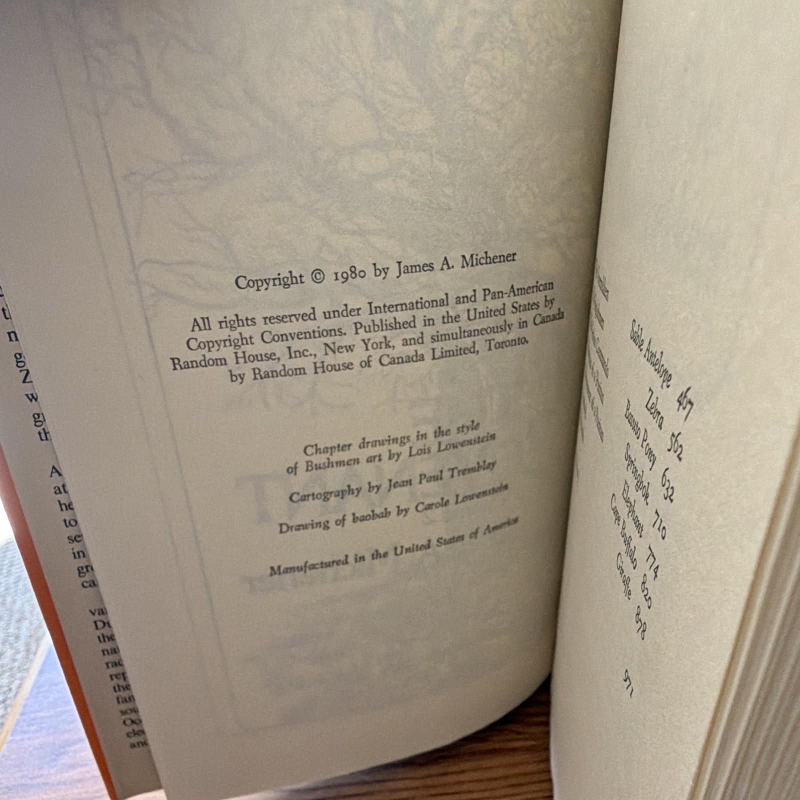 The Covenant James A. Michener Hardcover 1980 Random House Dust Jacket