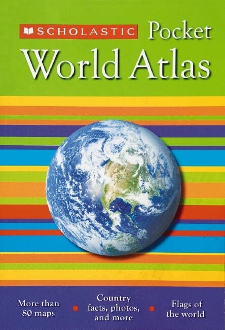Scholastic Pocket World Atlas – Scholastic Inc – Good – See condition notes