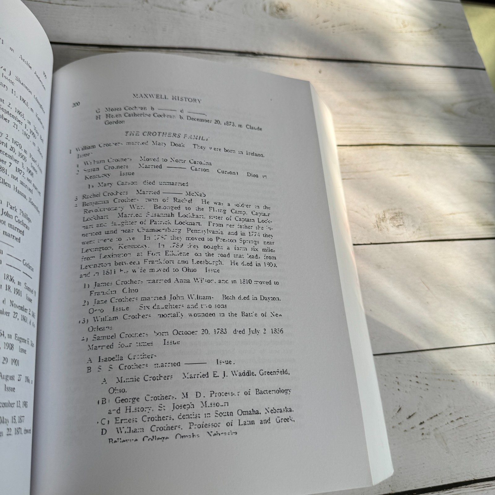 Maxwell History and Genealogy Press of C. E. Pauley 1916 Reprint Paperback Book