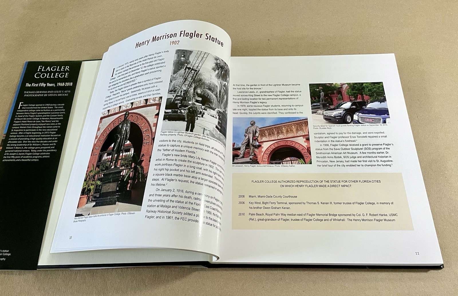 Flagler College: The First Fifty Years, 1928-2018, St. Augustine, FL, HC/DJ, VG+